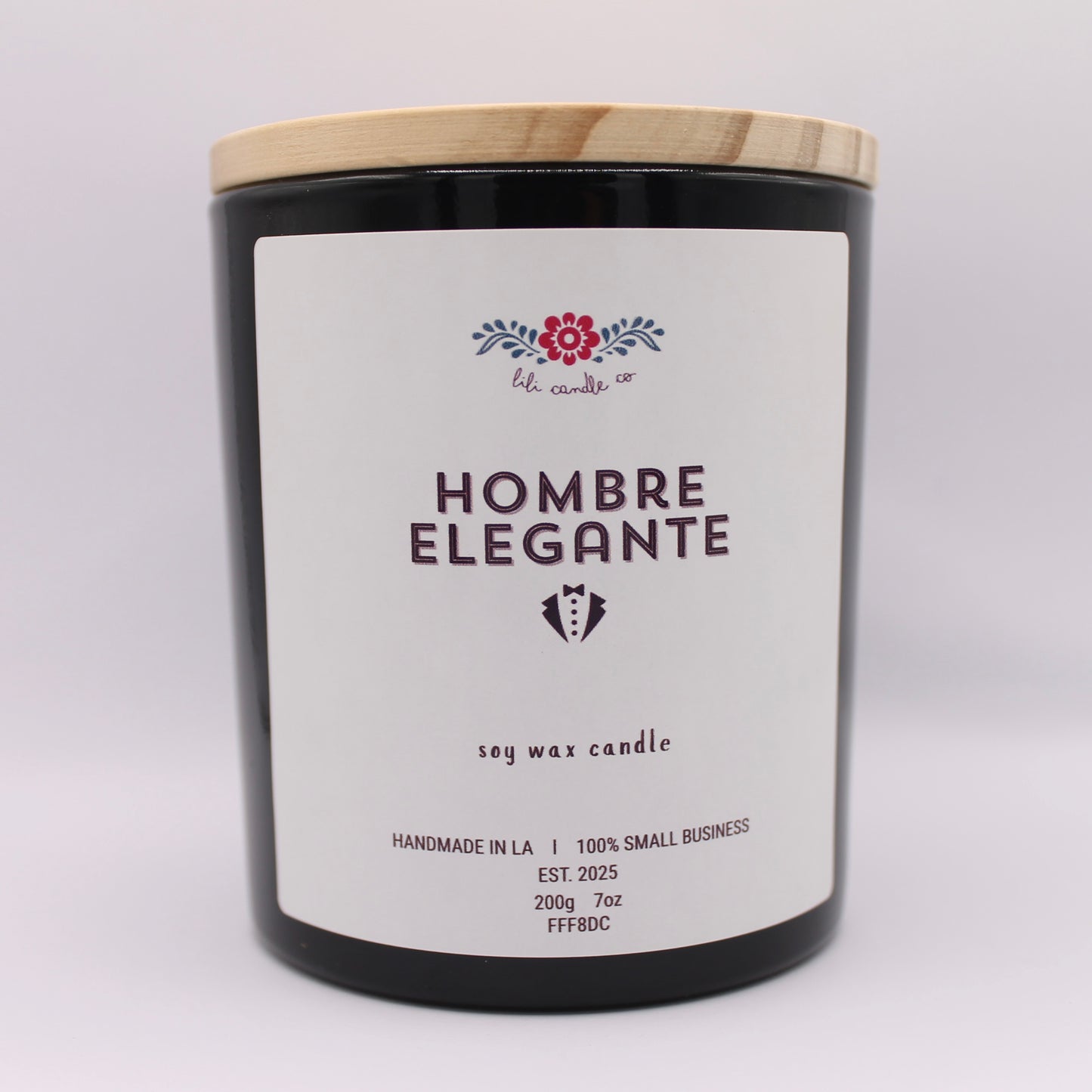 Hombre Elegante 7 oz. Premium Soy Wax Candle