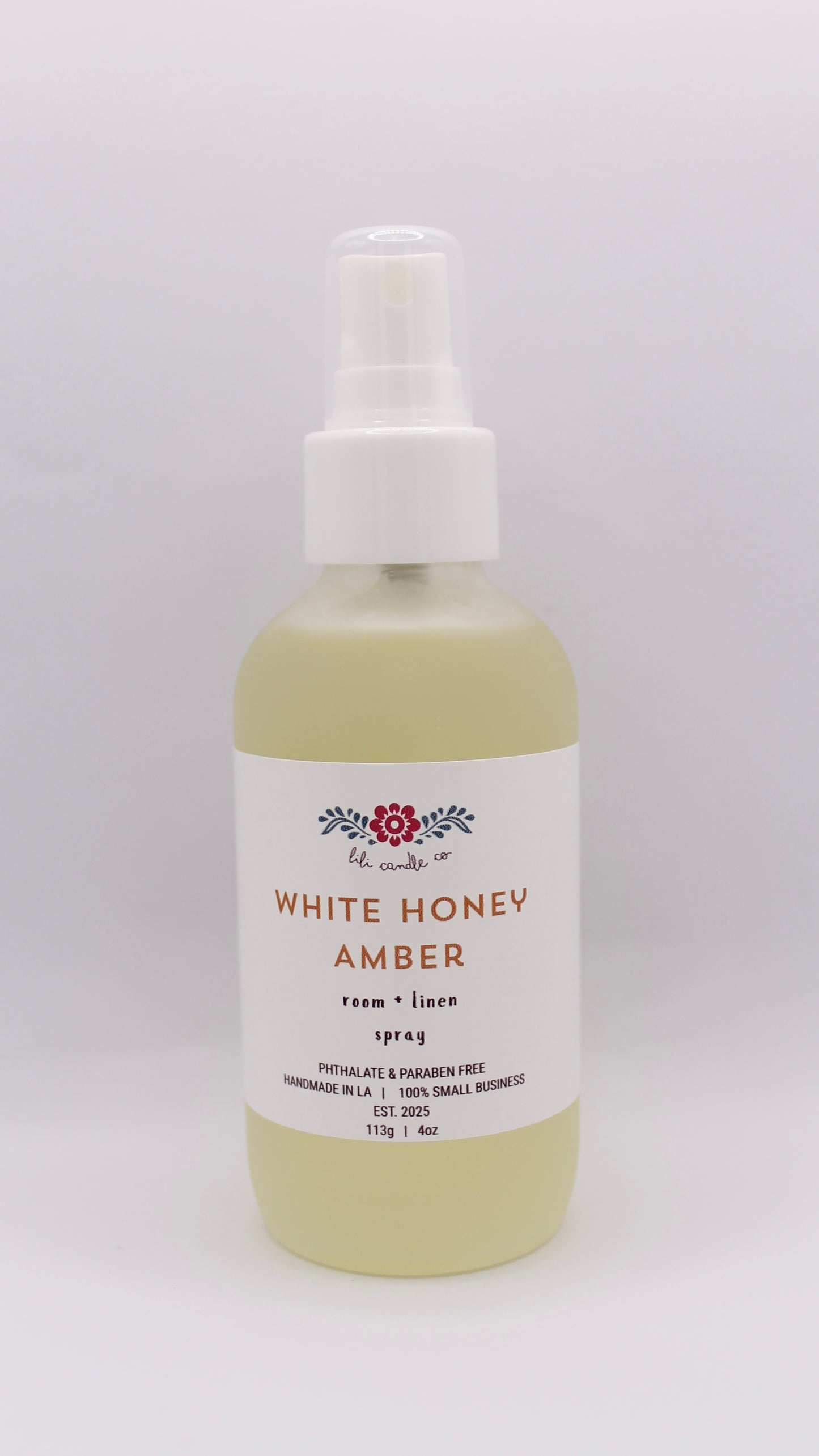 White Honey Amber 4 oz. Room + Linen Spray