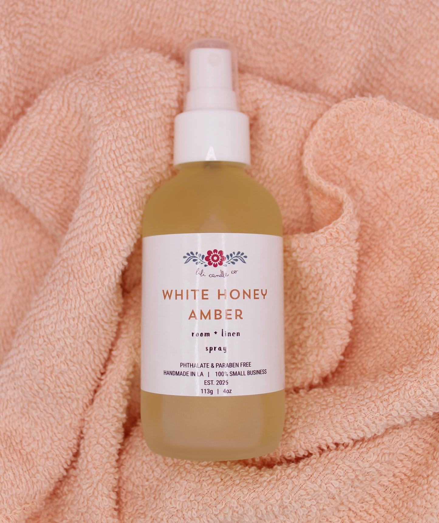 White Honey Amber 4 oz. Room + Linen Spray