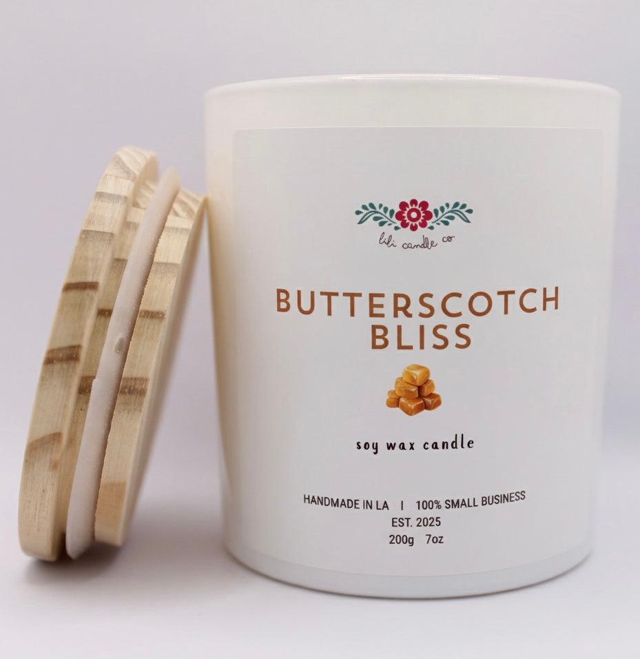Butterscotch Bliss 7 oz. Premium Soy Wax Candle