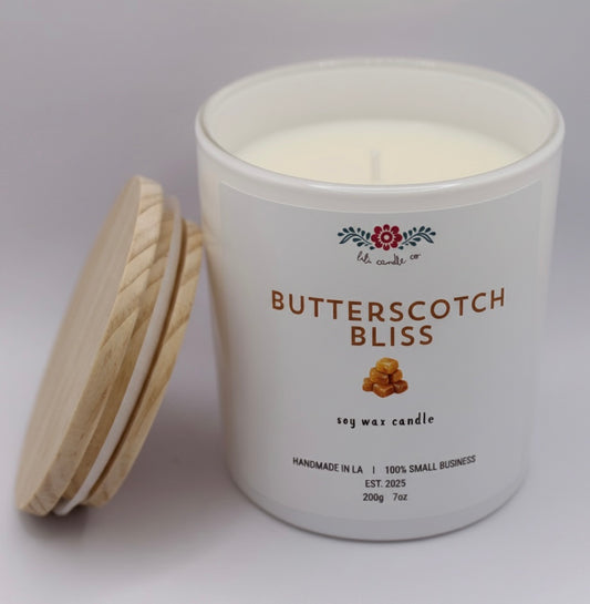 Butterscotch Bliss 7 oz. Premium Soy Wax Candle