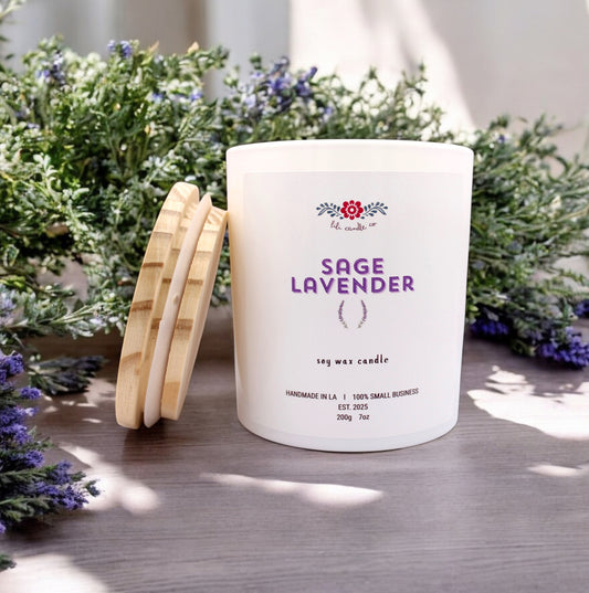 Sage Lavender 7 oz. Premium Soy Wax Candle
