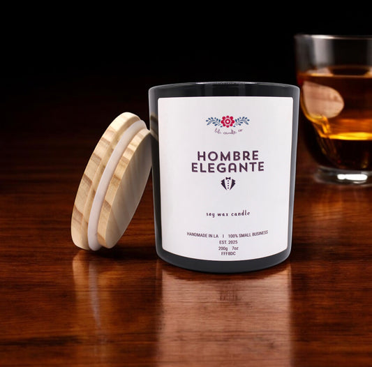 Hombre Elegante 7 oz. Premium Soy Wax Candle