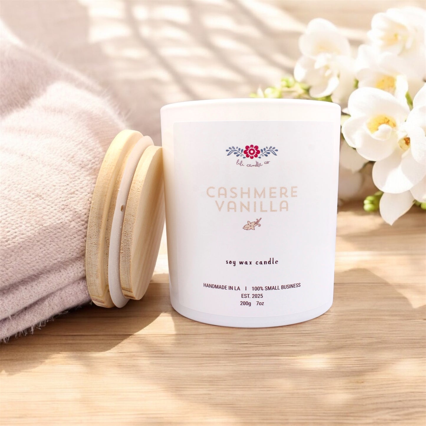Cashmere Vanilla 7 oz. Premium Soy Wax Candle