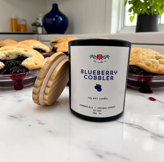 Blueberry Cobbler 7oz Premium Soy Wax Candle