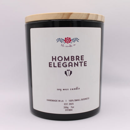 Hombre Elegante 7 oz. Premium Soy Wax Candle
