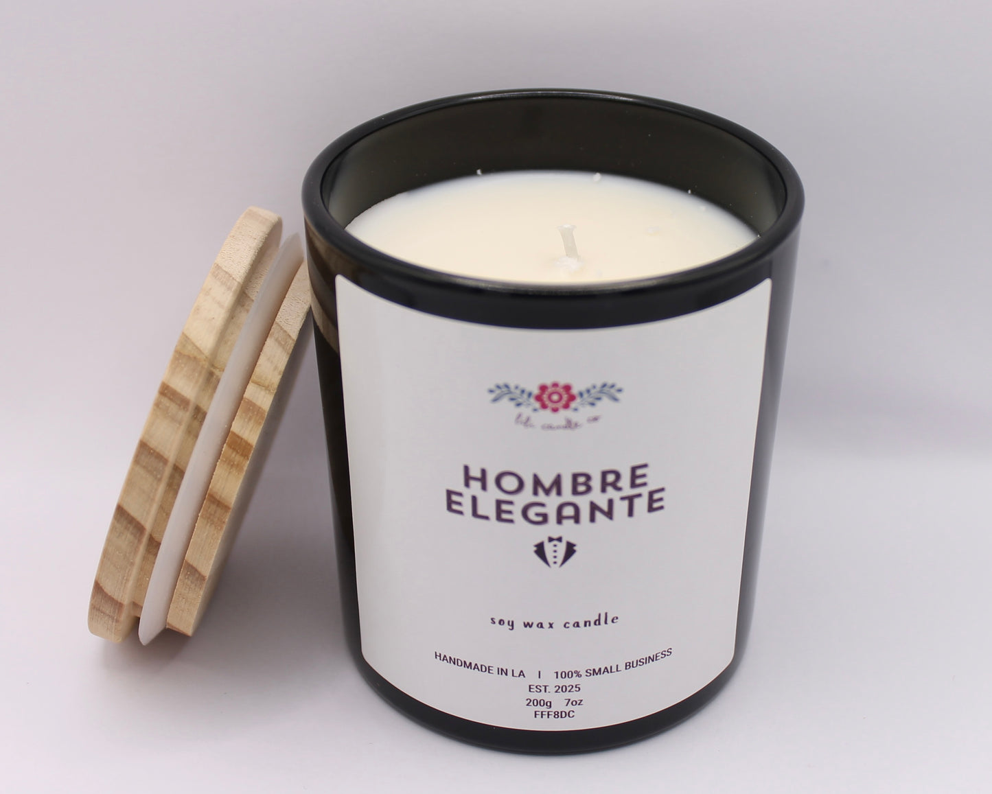 Hombre Elegante 7 oz. Premium Soy Wax Candle