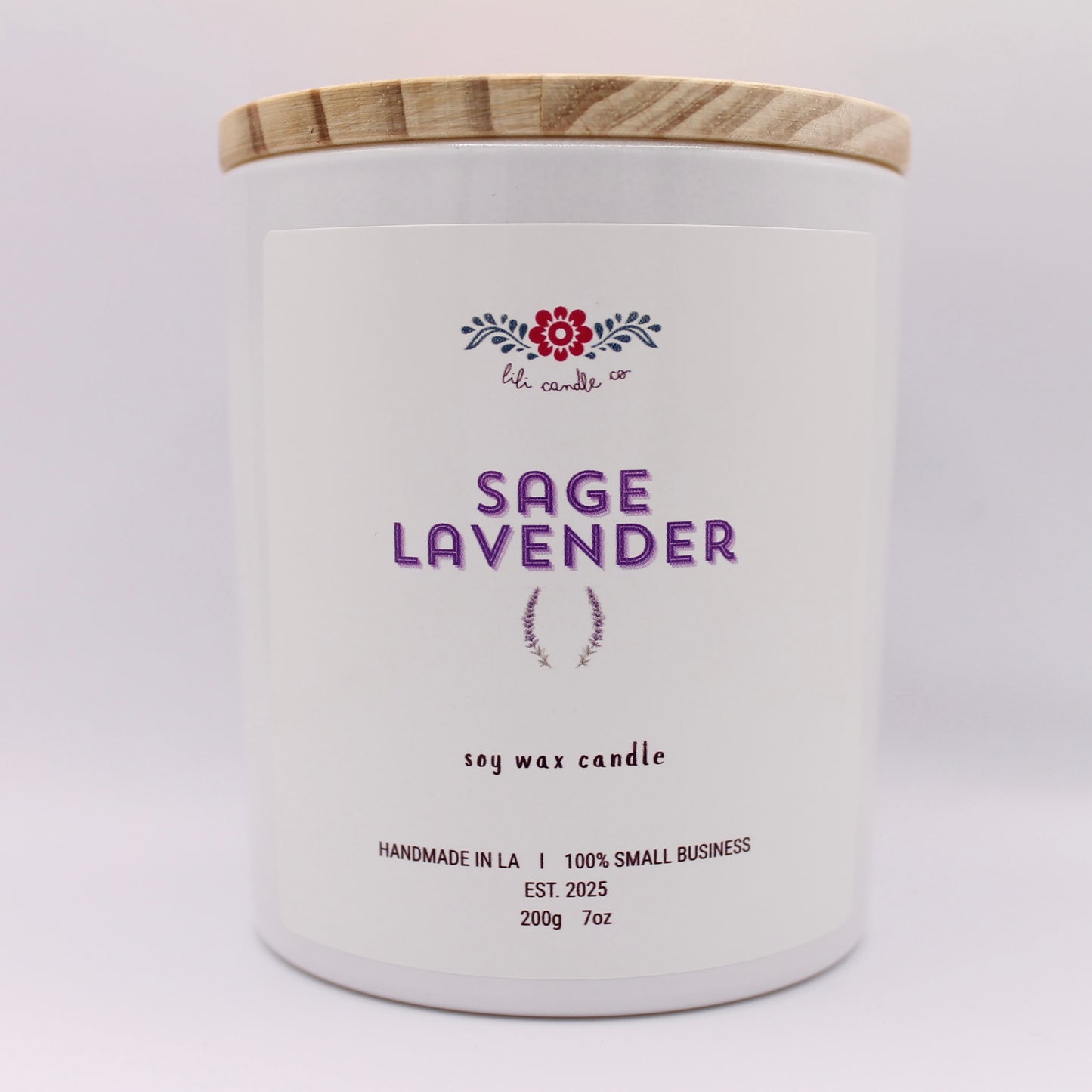 Sage Lavender 7 oz. Premium Soy Wax Candle